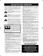 Preview for 2 page of Ryobi EAG1006 Owner'S Operating Manual