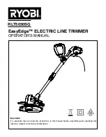 Ryobi EasyEdge RLT5030SG Operator'S Manual preview