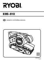 Preview for 1 page of Ryobi EBS-810 Owner'S Operating Manual