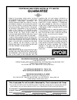 Preview for 8 page of Ryobi EBS8076F Owner'S Operating Manual