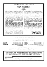 Preview for 8 page of Ryobi ECS1400K Owner'S Operating Manual