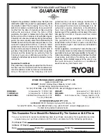 Предварительный просмотр 5 страницы Ryobi EHG1600K Owner'S Operating Manual