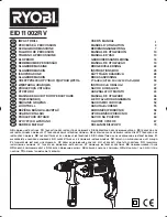 Preview for 1 page of Ryobi EID11002RV User Manual