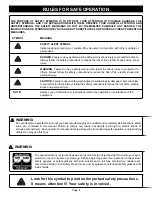 Preview for 4 page of Ryobi EJ101 Operator'S Manual