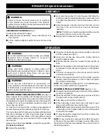 Предварительный просмотр 10 страницы Ryobi ELS-52 Operator'S Manual