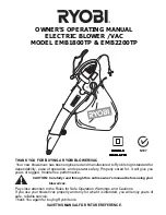 Ryobi EMB1800TP Owner'S Operating Manual preview