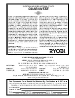 Preview for 8 page of Ryobi EMB1800TP Owner'S Operating Manual