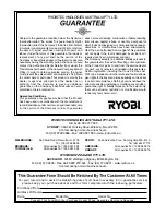 Preview for 6 page of Ryobi ERO750VK Owner'S Operating Manual