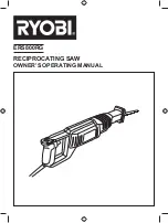 Ryobi ERS800RG Owner'S Operating Manual preview
