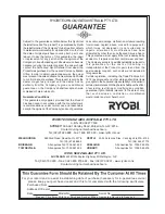 Preview for 14 page of Ryobi ESW1846 Owner'S Operating Manual