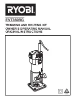 Предварительный просмотр 1 страницы Ryobi EVT350RG Owner'S Operating Manual