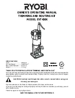 Ryobi EVT400K Owner'S Operating Manual предпросмотр