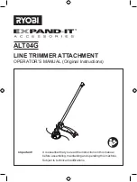 Preview for 1 page of Ryobi EXPAND-IT ALT04G Operator'S Manual