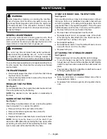 Preview for 9 page of Ryobi Expand-it AqTT04G Operator'S Manual