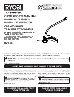 Preview for 1 page of Ryobi EXPAND-IT RY15524 Operator'S Manual