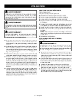 Preview for 19 page of Ryobi Expand-It RY15800 Operator'S Manual