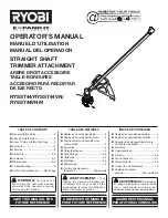 Preview for 1 page of Ryobi Expand-It RYSST44 Operator'S Manual