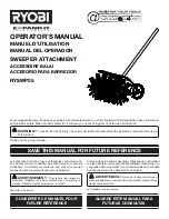 Preview for 1 page of Ryobi EXPAND-IT RYSWP25 Operator'S Manual