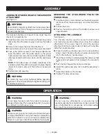 Preview for 9 page of Ryobi EXPAND-IT RYSWP25 Operator'S Manual