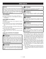 Preview for 10 page of Ryobi EXPAND-IT RYSWP25 Operator'S Manual