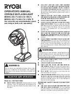 Preview for 1 page of Ryobi FL1200 Operator'S Manual
