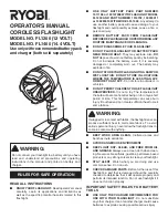 Ryobi FL1200 Operator'S Manual preview