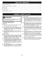 Preview for 2 page of Ryobi FL1800 Operator'S Manual