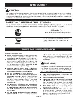 Preview for 2 page of Ryobi FL96 Operator'S Manual