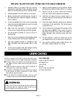 Preview for 6 page of Ryobi G1151C Owner'S Operating Manual