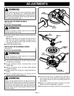 Preview for 8 page of Ryobi G1151C Owner'S Operating Manual