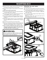 Preview for 48 page of Ryobi GD125 Operator'S Manual