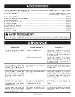 Preview for 110 page of Ryobi GD125 Operator'S Manual