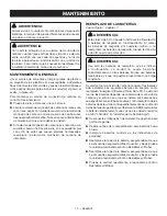 Preview for 45 page of Ryobi GDM920 Operator'S Manual