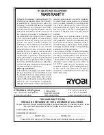 Предварительный просмотр 12 страницы Ryobi GS-400 Owner'S Operating Manual