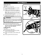 Предварительный просмотр 12 страницы Ryobi HD1800M Operator'S Manual