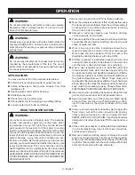 Предварительный просмотр 9 страницы Ryobi HG500 Operator'S Manual