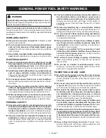 Предварительный просмотр 3 страницы Ryobi HG600 Operator'S Manual