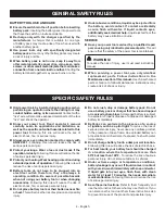 Preview for 4 page of Ryobi HJP001 Operator'S Manual