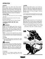 Preview for 13 page of Ryobi HLCS01 Operator'S Manual