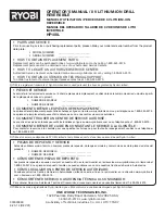 Preview for 28 page of Ryobi HP108L Operator'S Manual