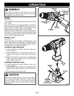 Предварительный просмотр 8 страницы Ryobi HP1201 Operator'S Manual