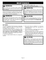 Preview for 13 page of Ryobi HP1201 Operator'S Manual