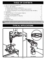 Preview for 2 page of Ryobi HP1201M Operator'S Manual