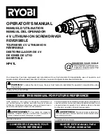 Preview for 1 page of Ryobi HP41L Operator'S Manual