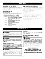 Preview for 8 page of Ryobi HP52L Operator'S Manual