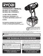 Preview for 1 page of Ryobi HP612K Operator'S Manual