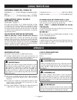 Предварительный просмотр 28 страницы Ryobi HP612K Operator'S Manual