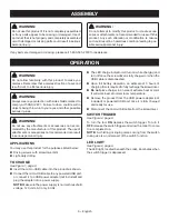 Preview for 6 page of Ryobi HP74L Operator'S Manual