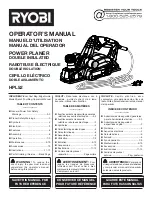 Предварительный просмотр 1 страницы Ryobi HPL52 Operator'S Manual