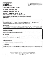 Ryobi HT232VSK Operator'S Manual preview